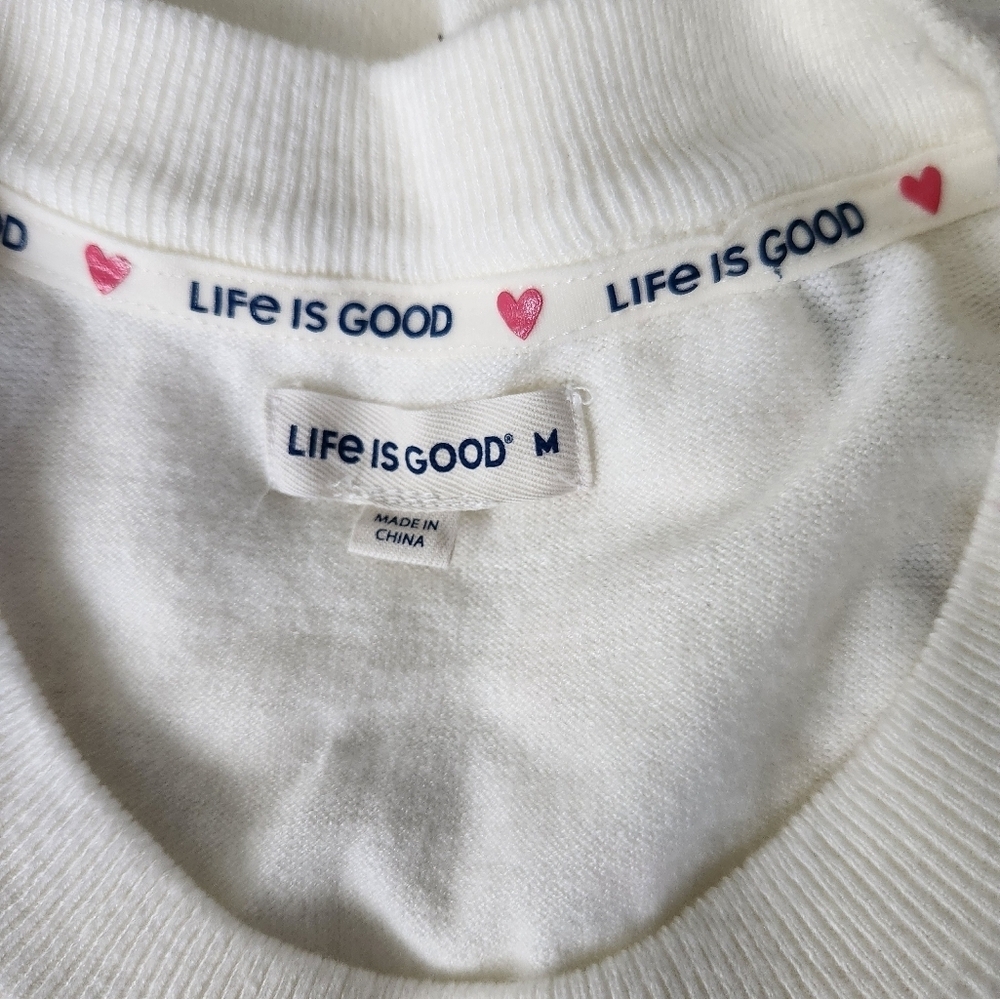 Life Is Good Be My Valentine Sweater Womens Size Medium NWT - Picture 4 of 9